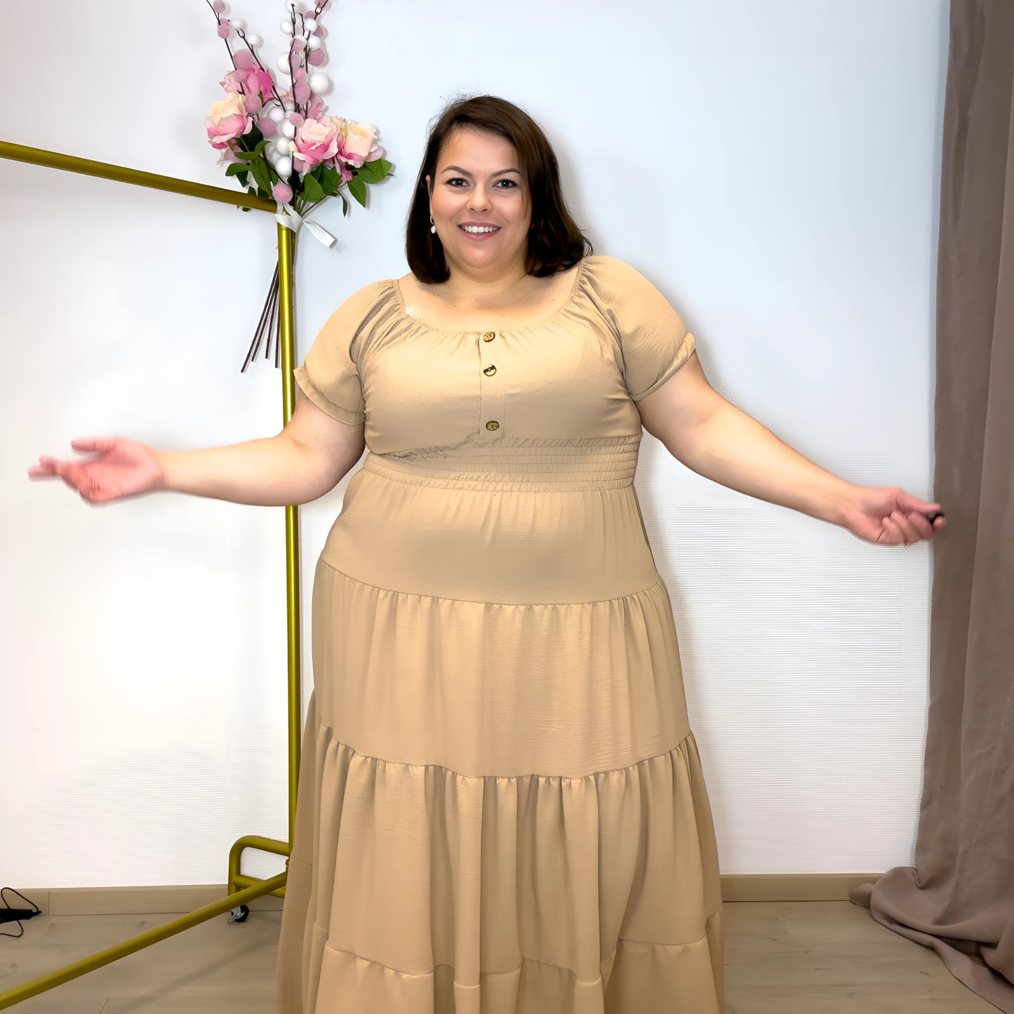 ROBE BOHÈME MULTI-VOLANTS