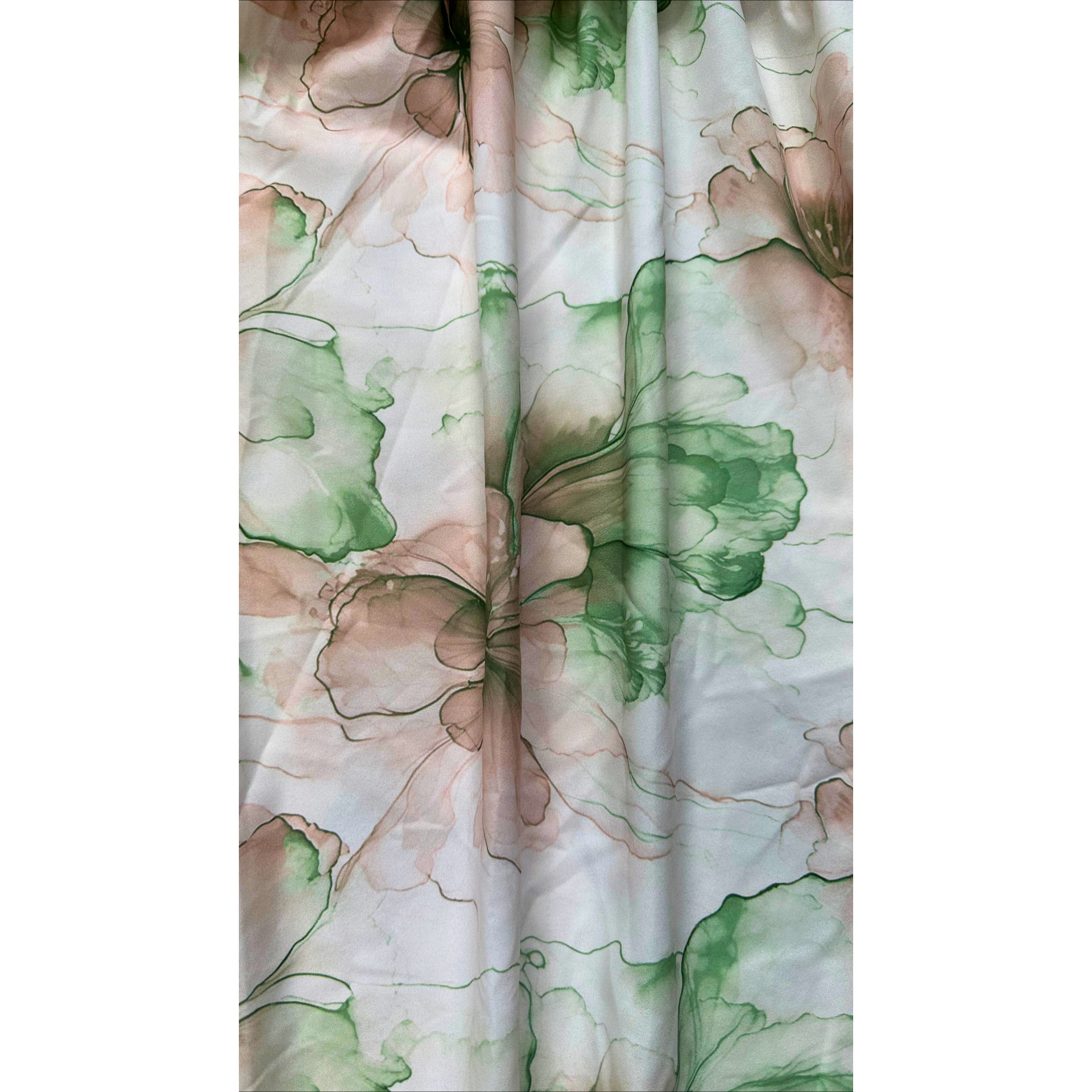 ROBE CACHE-COEUR - FLEURS AQUARELLE L'indisciplinée