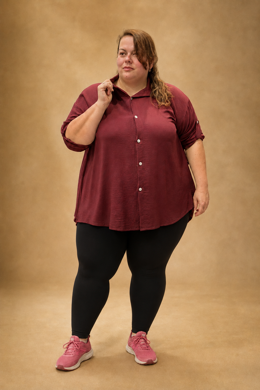 Chemise longue à dos plissé – 80 cm MM
