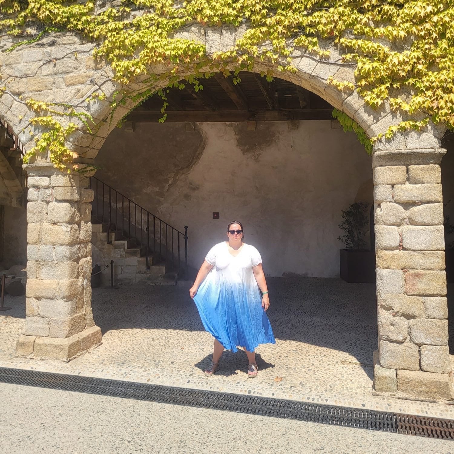 ROBE LONGUE TYE & DYE BLEU L'indisciplinée