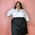JUPE PLISSÉE SIMILI CUIR