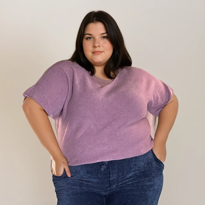 PULL CROP LAVANDE BRUMEUSE L'indisciplinée