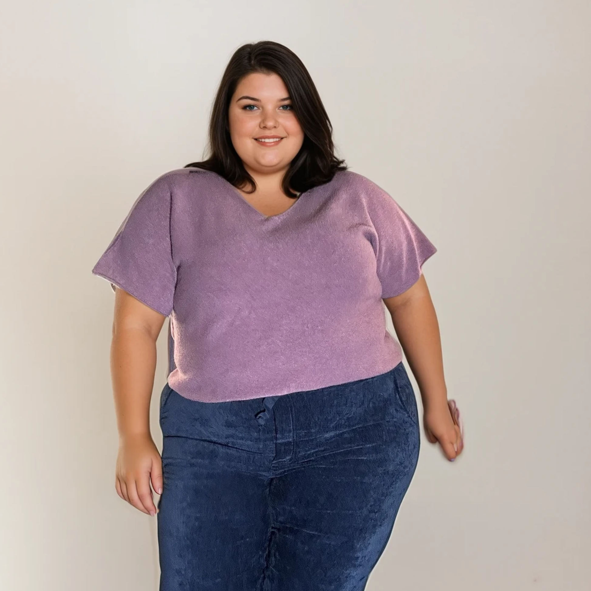 PULL CROP LAVANDE BRUMEUSE L'indisciplinée