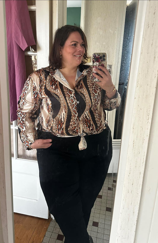 CHEMISE IMPRIMÉE CHAINE