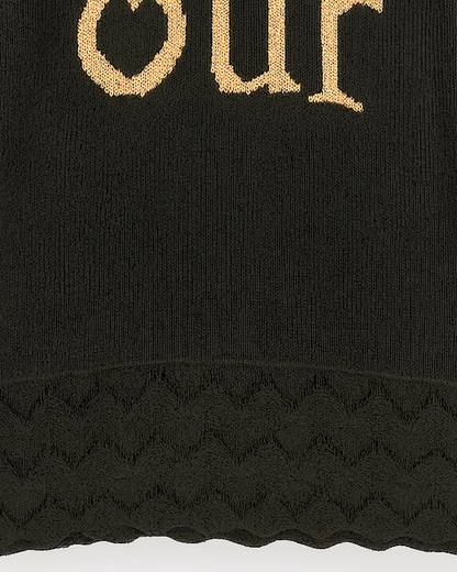 MINI-ROBE PULL / LONG PULL NOIRE L'indisciplinée