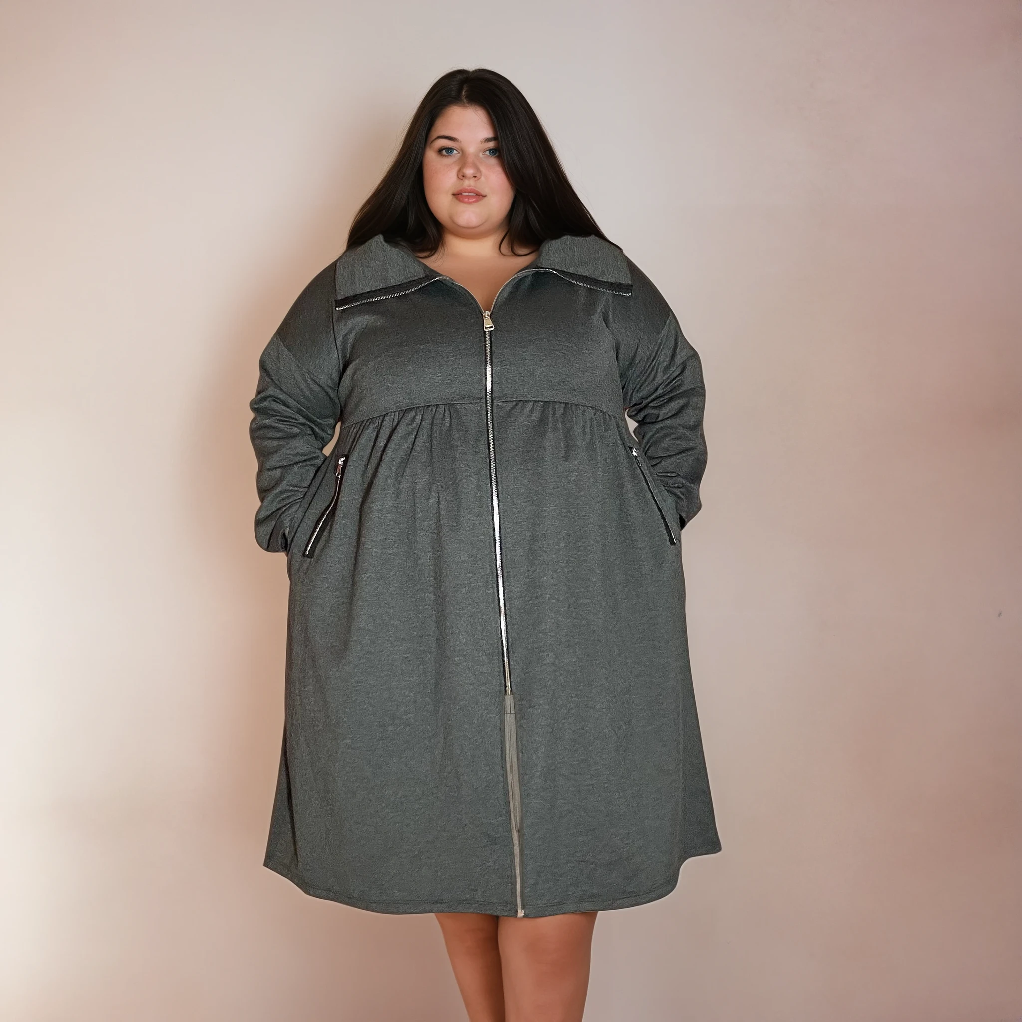 VESTE MI-LONGUE ZIPPÉE L'indisciplinée