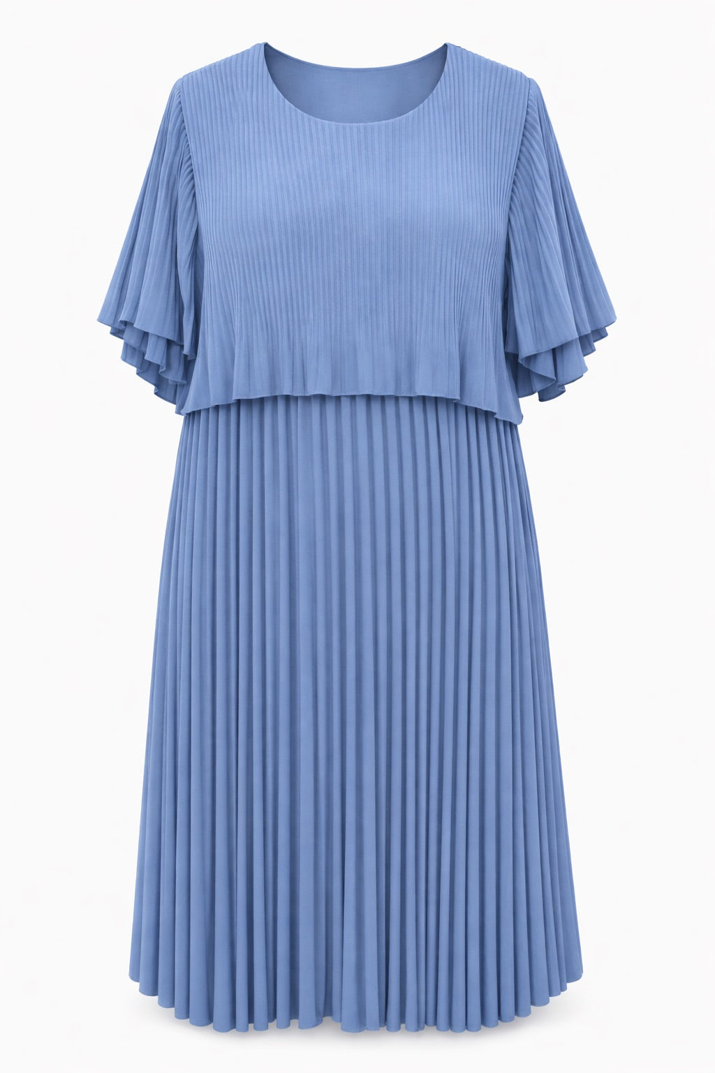 ROBE PLISSÉE MANCHES PAPILLON L'indisciplinée