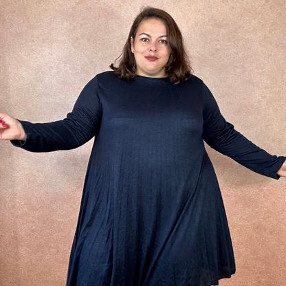 ROBE VISCOSE DOUCE PLISSÉE