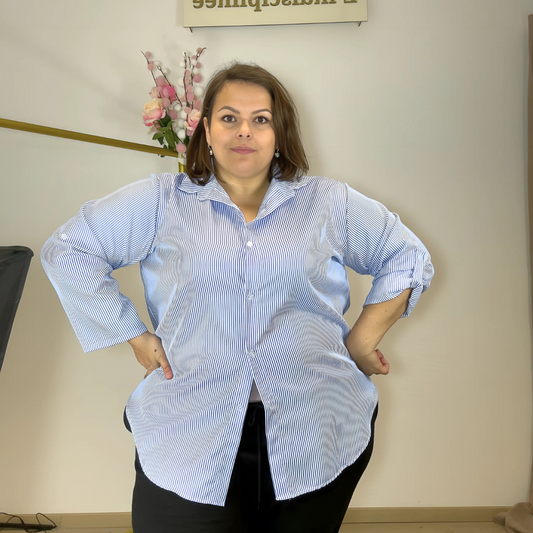 CHEMISE RAYÉE BLEUE