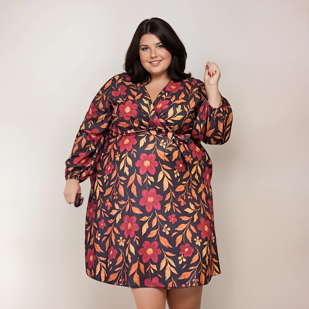 ROBE CACHE-COEUR FLEUR BRODÉES L'indisciplinée