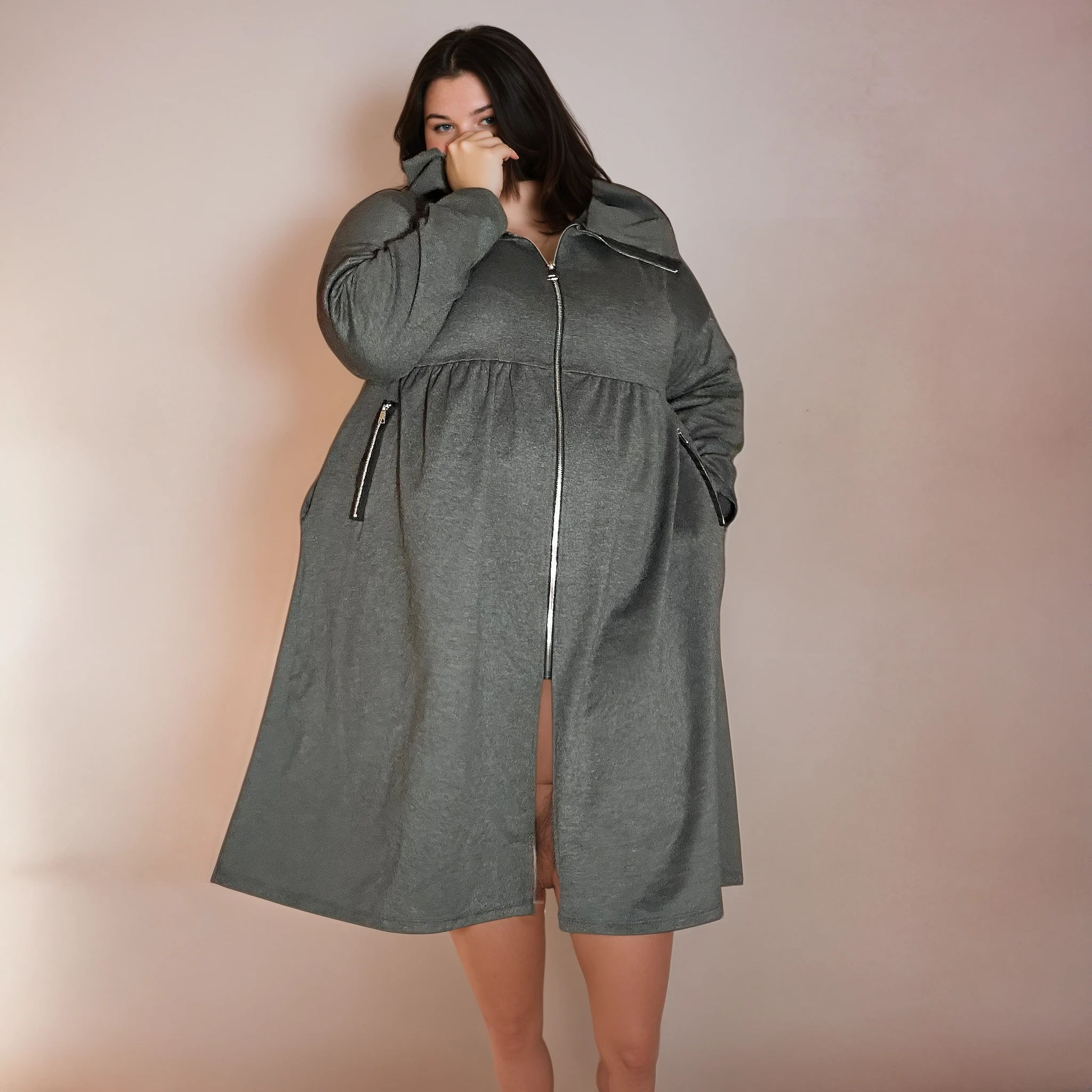 VESTE MI-LONGUE ZIPPÉE L'indisciplinée