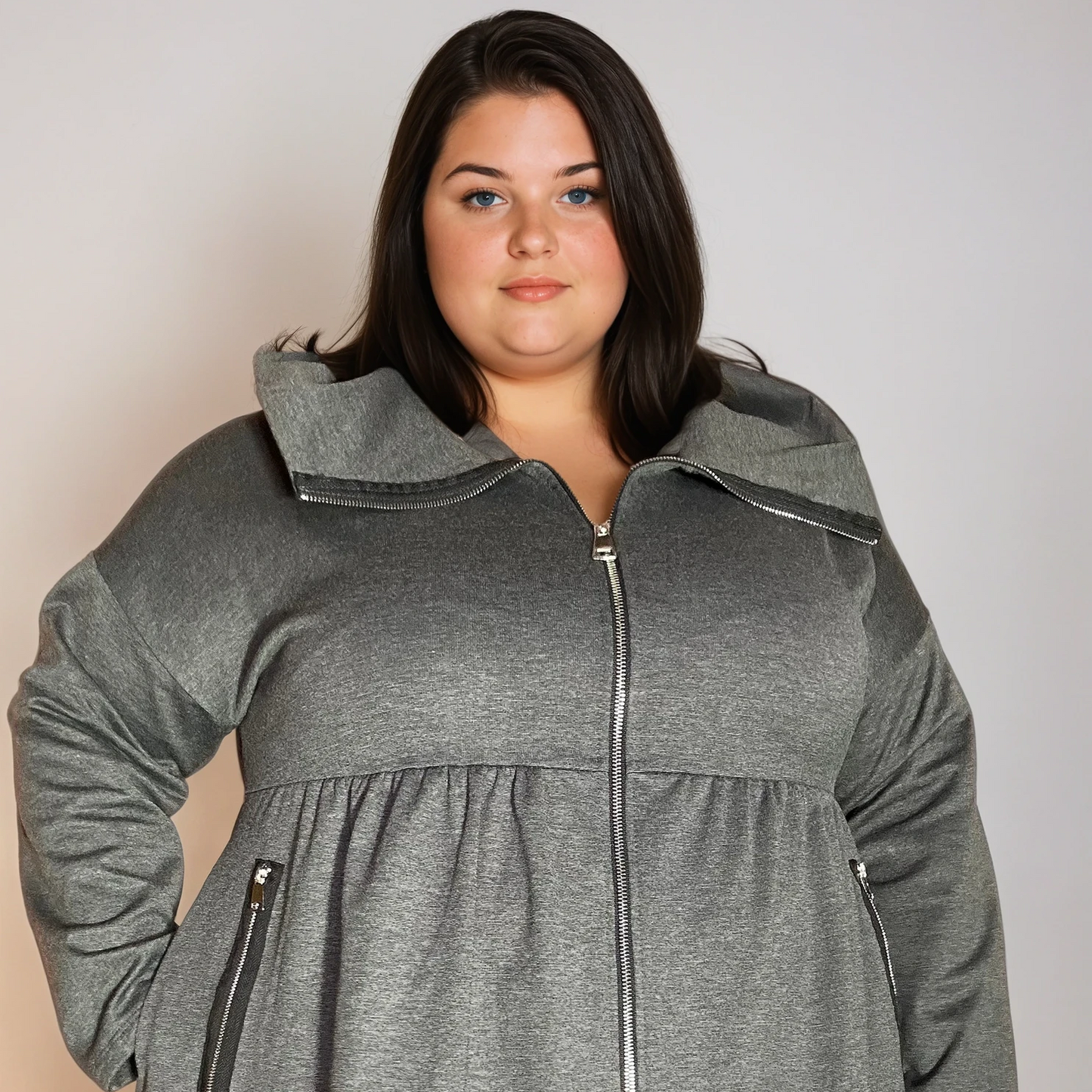 VESTE MI-LONGUE ZIPPÉE L'indisciplinée