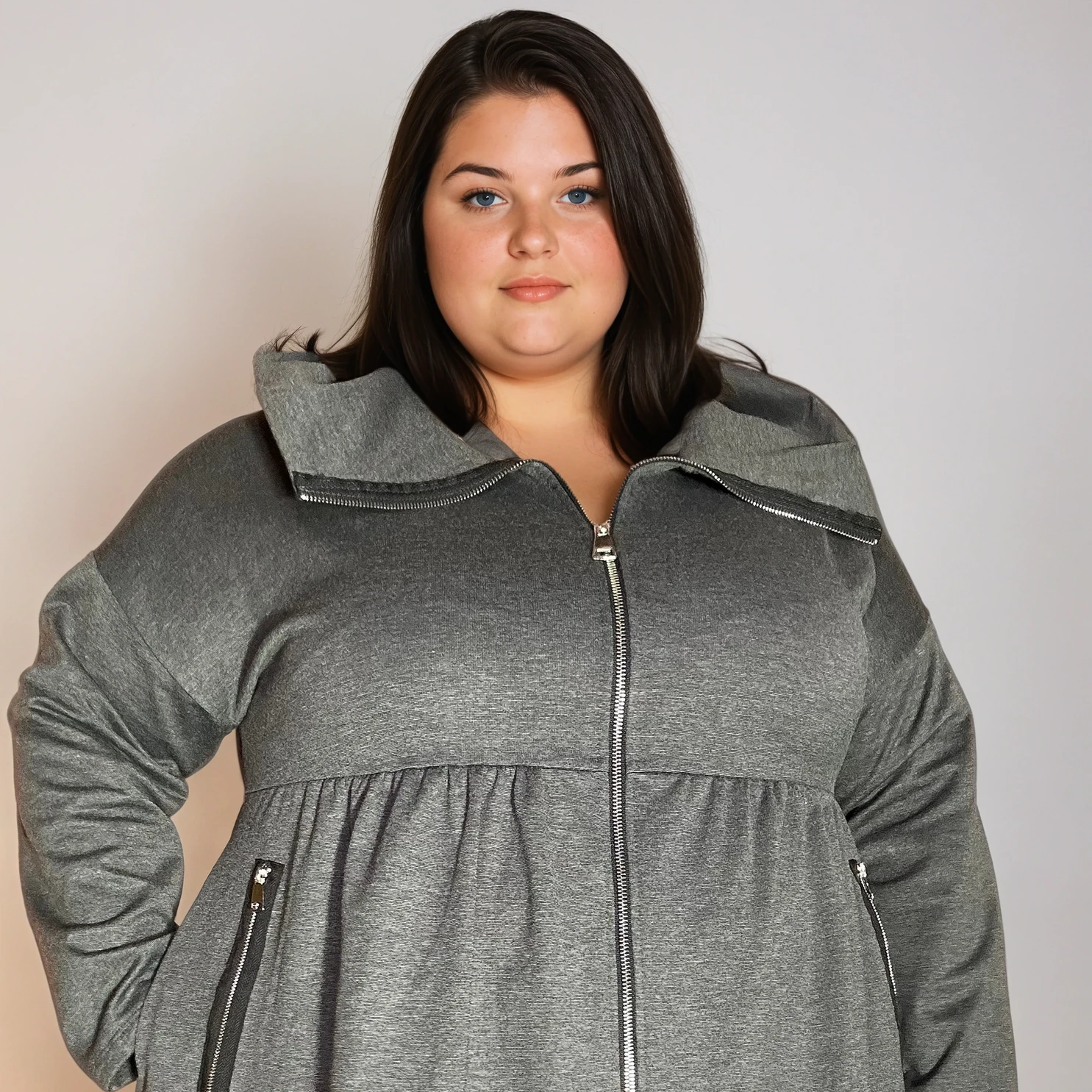 VESTE MI-LONGUE ZIPPÉE L'indisciplinée