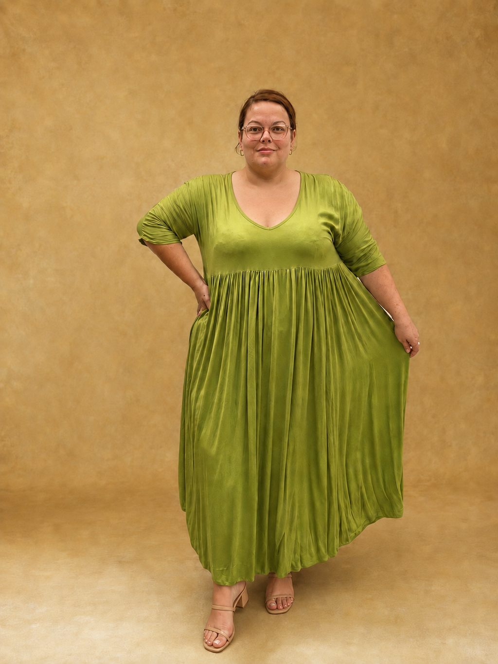 Robe longue en viscose teintée L'indisciplinée