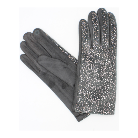 PAIRE DE GANT A PAILLETTES - GRIS L'indisciplinée