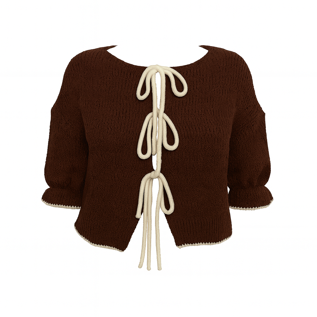 GILET COCOONING CHOCOLAT L'indisciplinée