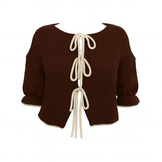 GILET COCOONING CHOCOLAT L'indisciplinée