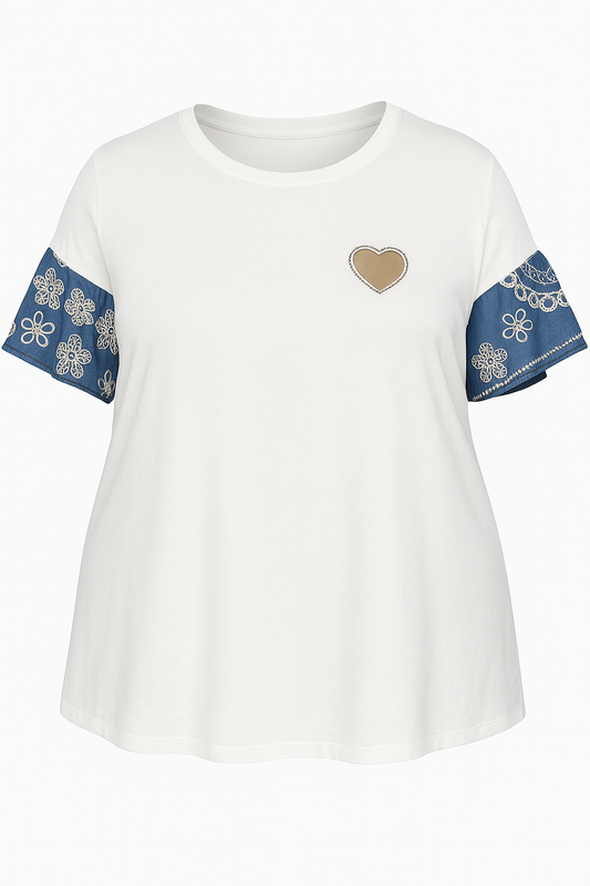 TOP BRODERIE & JEANS L'indisciplinée