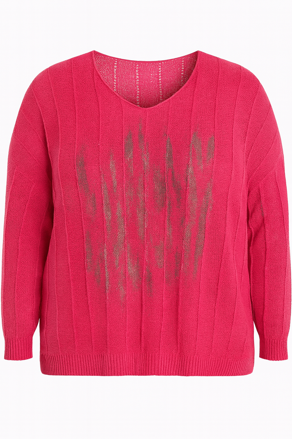 PULL ROSE ET ARGENT