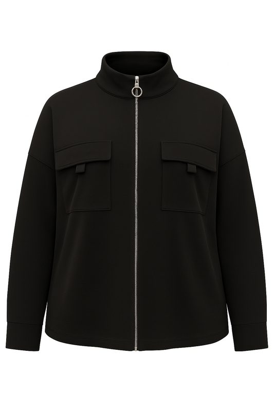 VESTE TYPE SAHARIENNE NOIRE