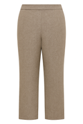 PANTALON EFFET TWEED BEIGE