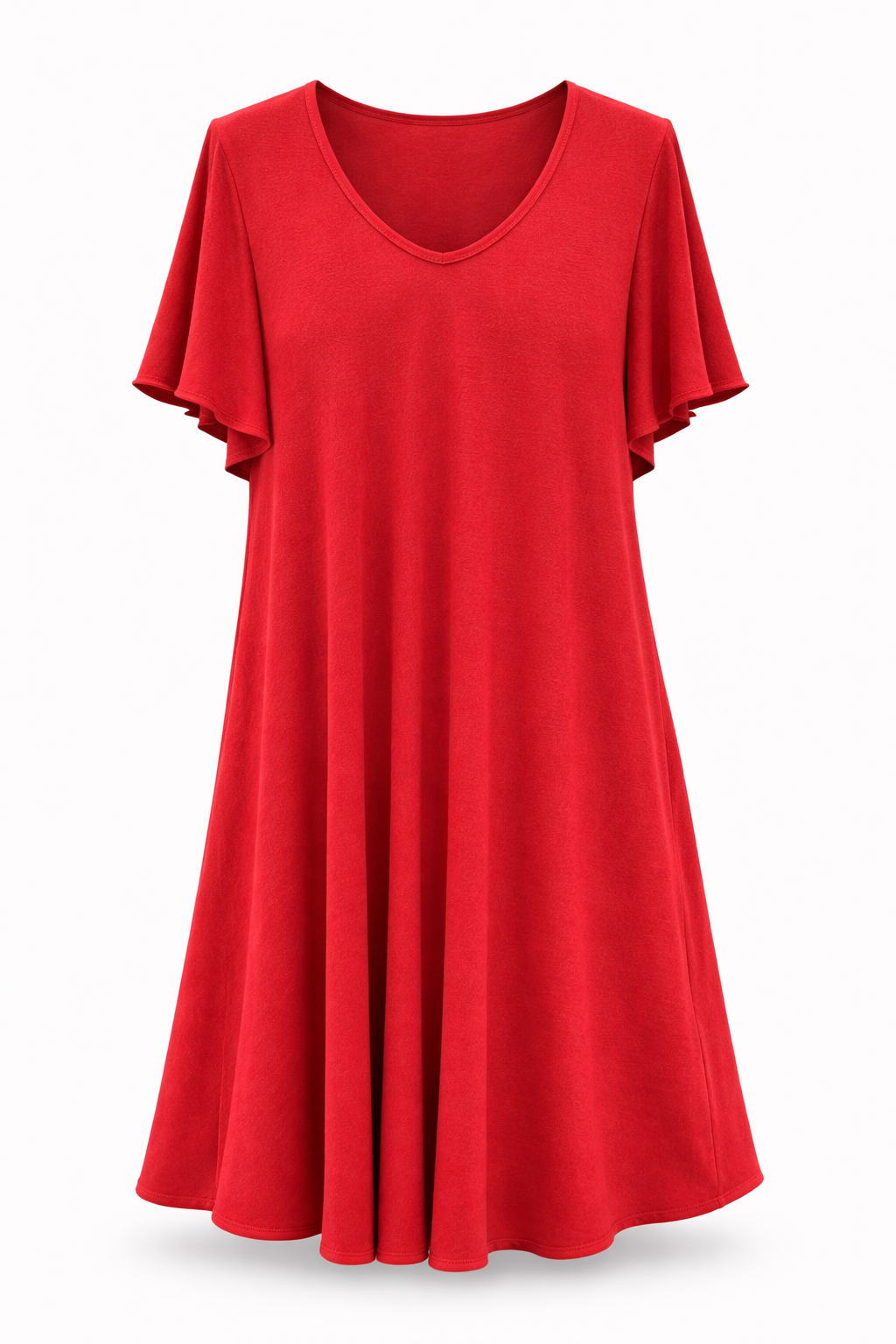 ROBE TRAPEZE ROUGE L'indisciplinée