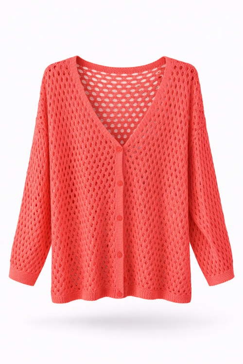 CARDIGAN CORAIL L'indisciplinée