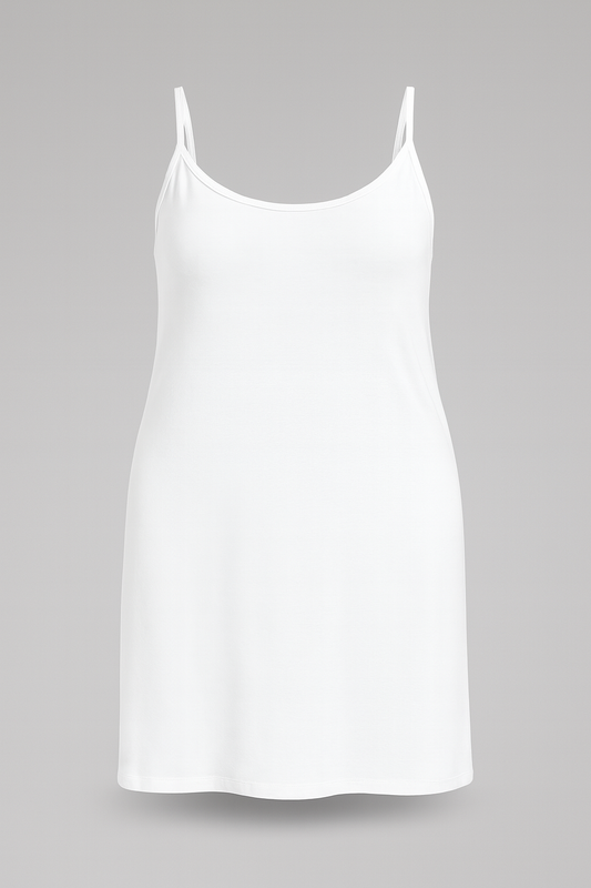 ROBE A BRETELLE BLANCHE