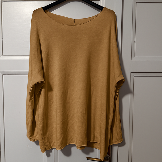 HAUT VISCOSE TOUT DOUX BEIGE-CAMEL L'indisciplinée