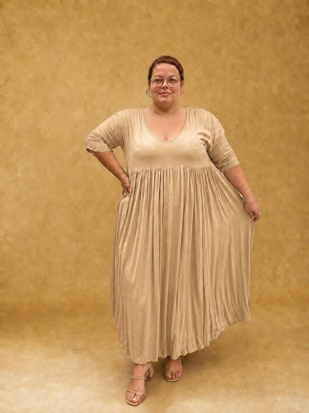 Robe longue en viscose teintée L'indisciplinée