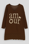 MINI-ROBE PULL / LONG PULL CHOCO L'indisciplinée