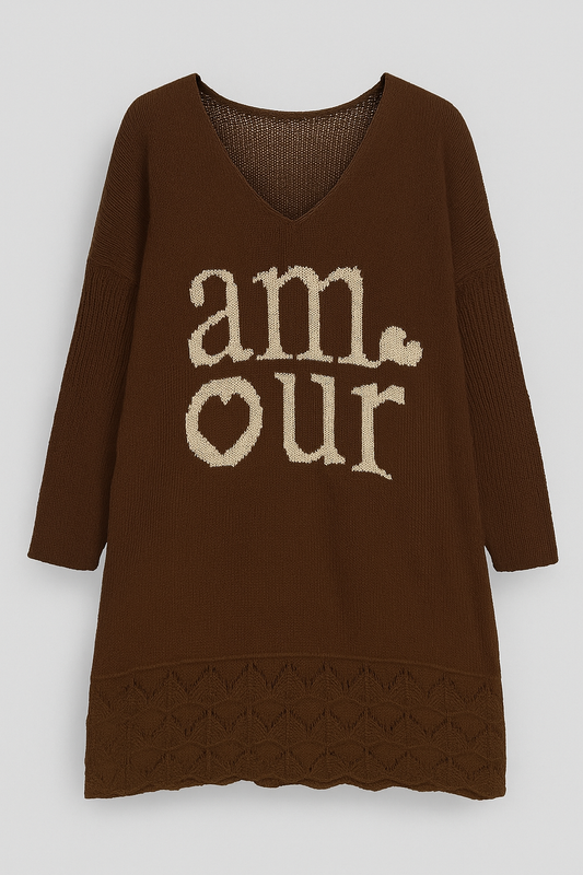 MINI-ROBE PULL / LONG PULL CHOCO L'indisciplinée