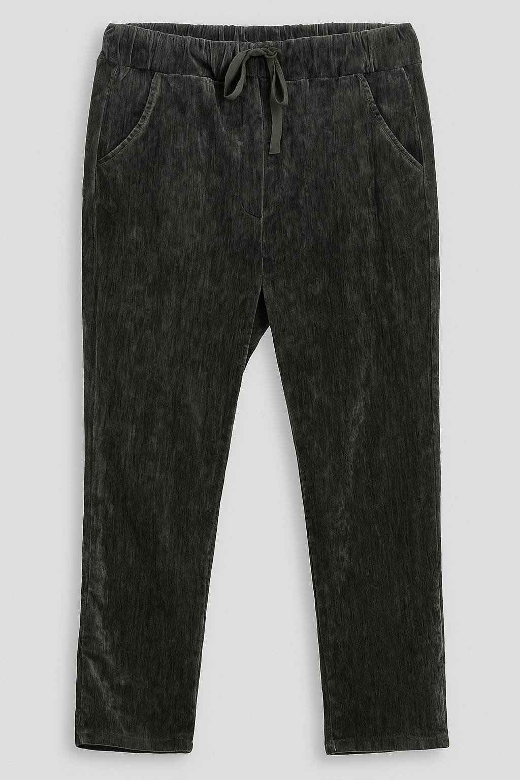 PANTALON EN VELOURS DOUX - VERT L'indisciplinée