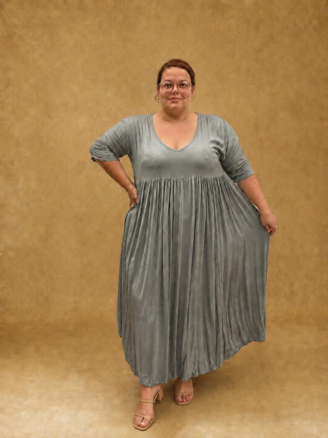 Robe longue en viscose teintée L'indisciplinée