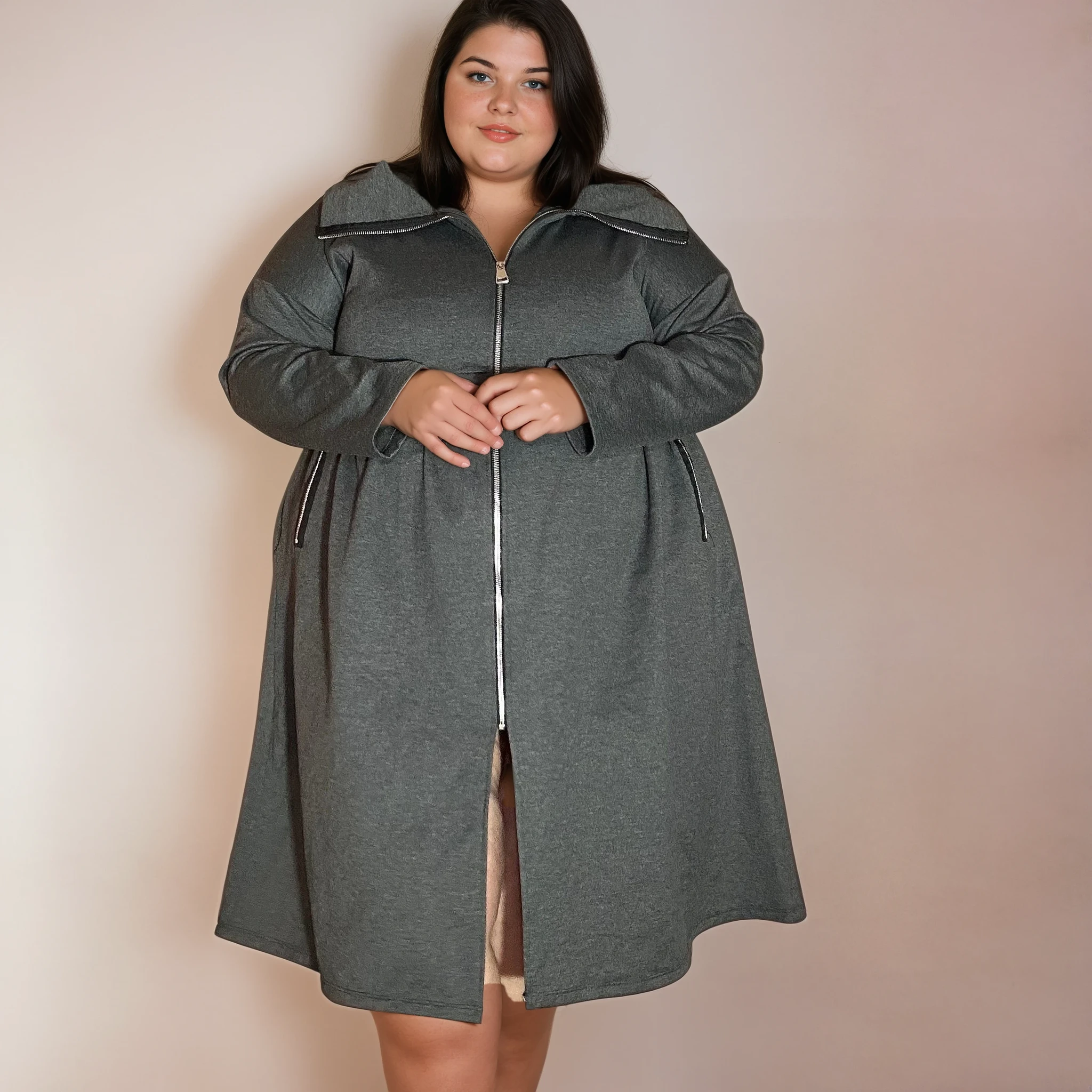 VESTE MI-LONGUE ZIPPÉE L'indisciplinée