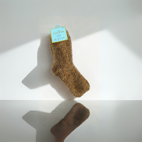 CHAUSSETTES DE MAISON - MOUTARDE L'indisciplinée