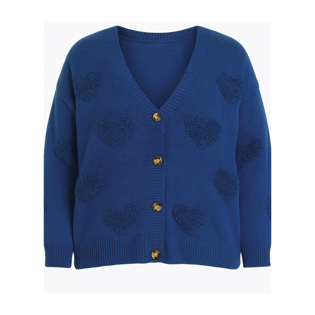 GILET MARINE COEUR L'indisciplinée