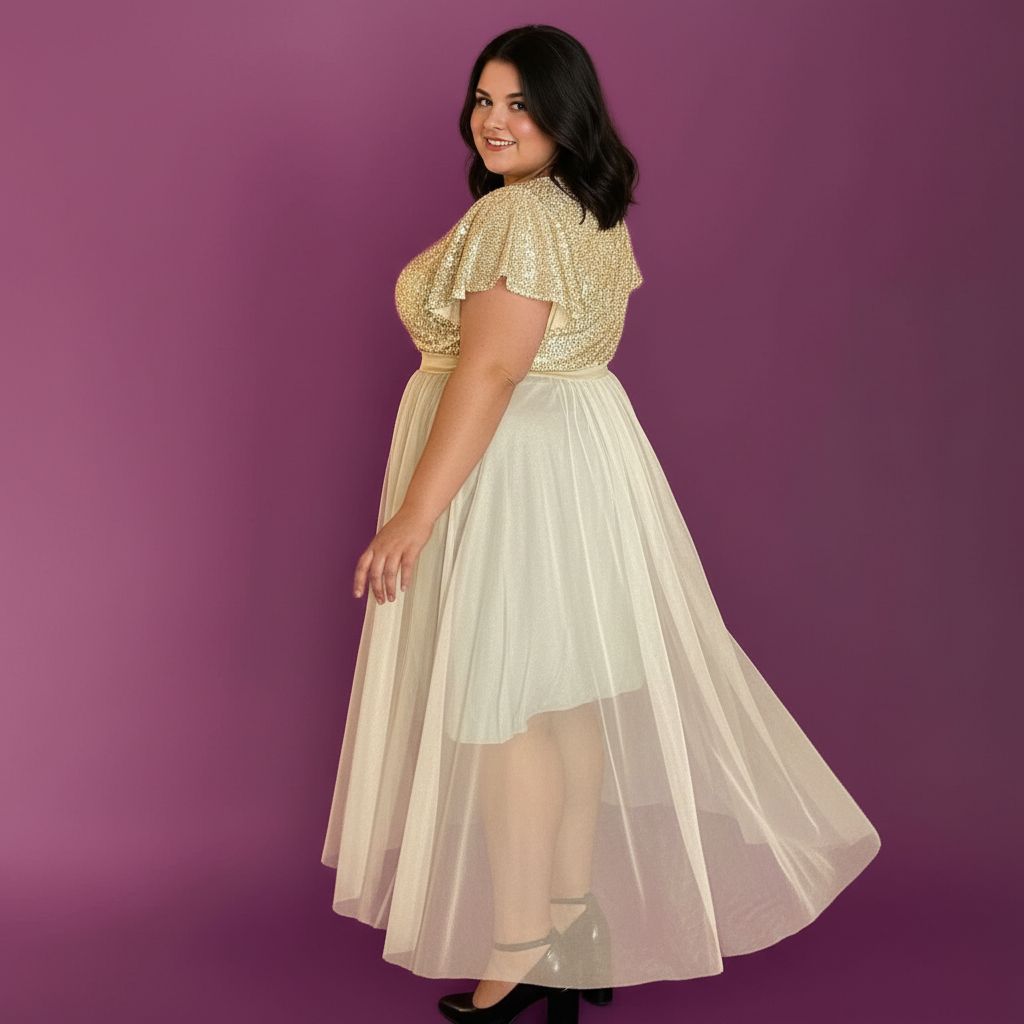 ROBE DE SOIRÉE DORÉE