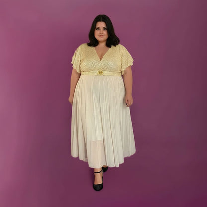 ROBE DE SOIRÉE DORÉE