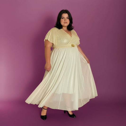 ROBE DE SOIRÉE DORÉE