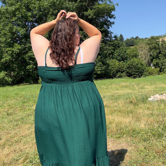 ROBE ZIG-ZAG VERTE L'indisciplinée