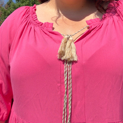 ROBE VOLANTS LONGUE COTON CANDY L'indisciplinée