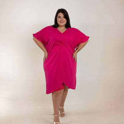 ROBE TWISTY ROSE L'indisciplinée