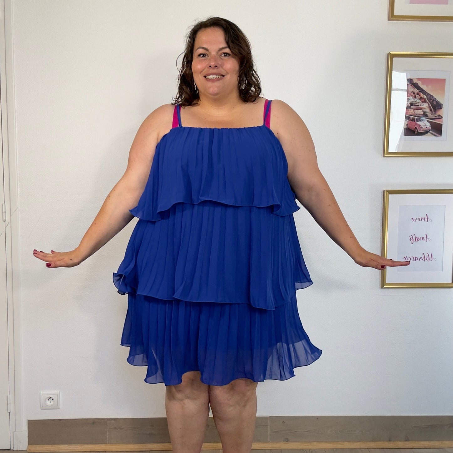 ROBE TULIPE BLEU ROI