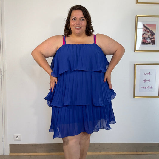 ROBE TULIPE BLEU ROI