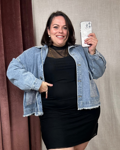 VESTE JEAN A PAILLETTES