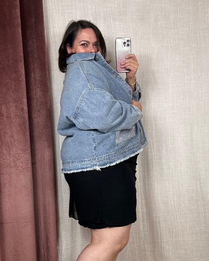 VESTE JEAN A PAILLETTES