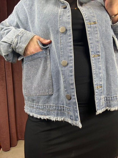 VESTE JEAN A PAILLETTES