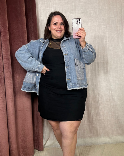 VESTE JEAN A PAILLETTES