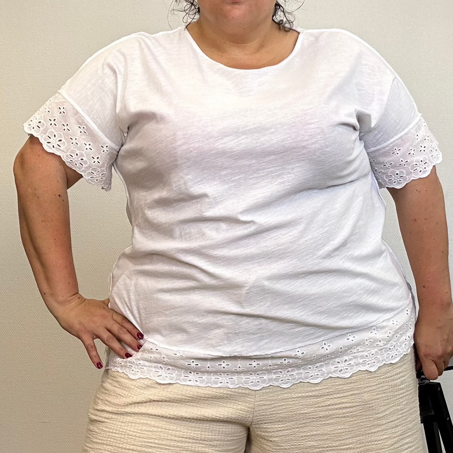 TOP BRODERIE ANGLAISE